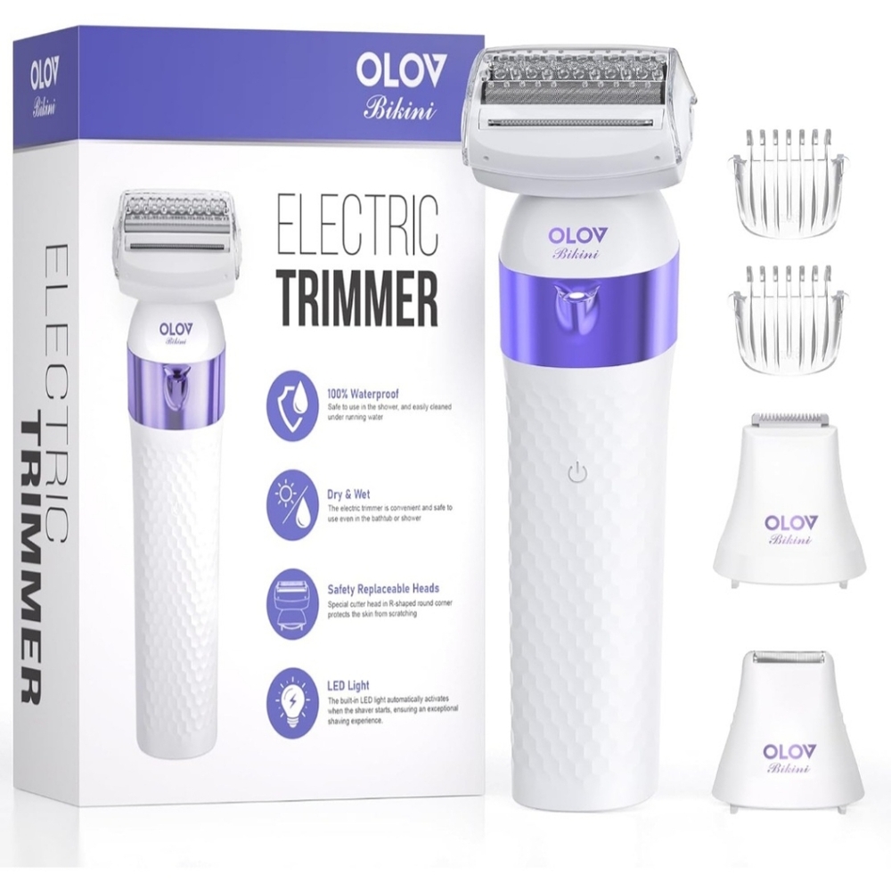 Cordless Wet/Dry Groomer Hair Electric Shaver Bikini Trimmer Waterproof Razo Leg